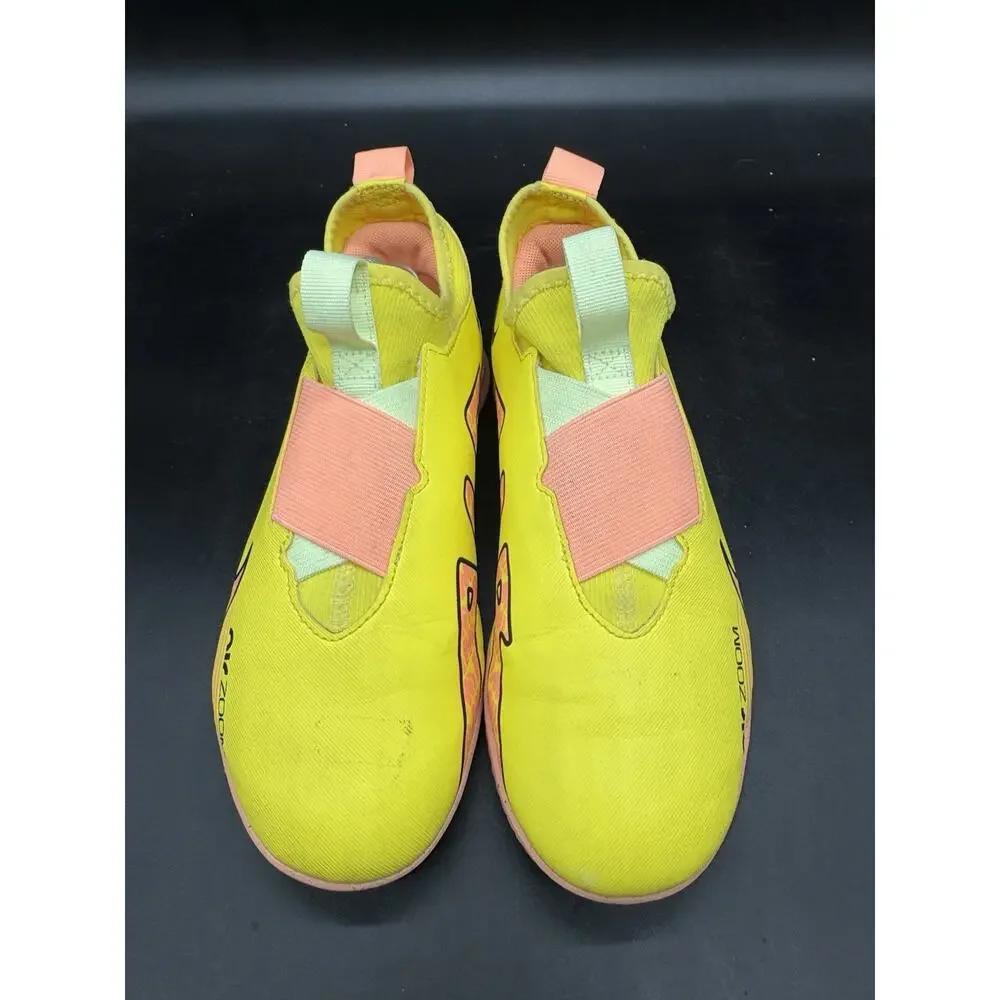 Nike Jr Zoom Mercurial Vapor 15 Indoor Kids Shoes Size 4.5Y DJ5619-780